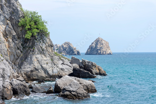 Obraz na plátně Rocks in Gurzuf, Chekhov Bay