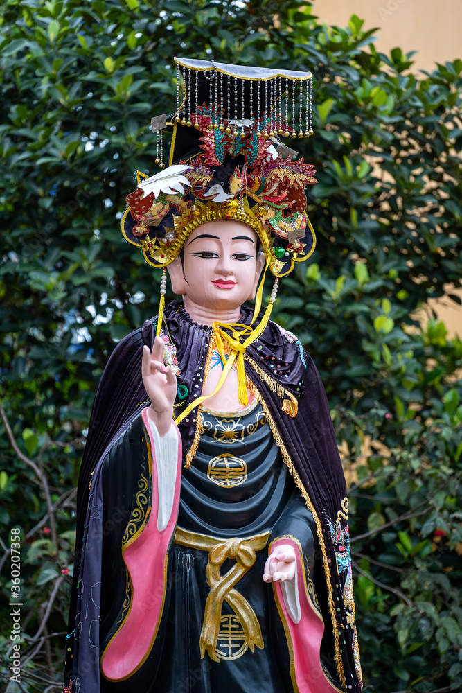 Lady Buddha statue in a Buddhist temple in the city of Danang, Vietnam Lady Buddha statue in a Buddhist temple in the city of Danang, Vietnam