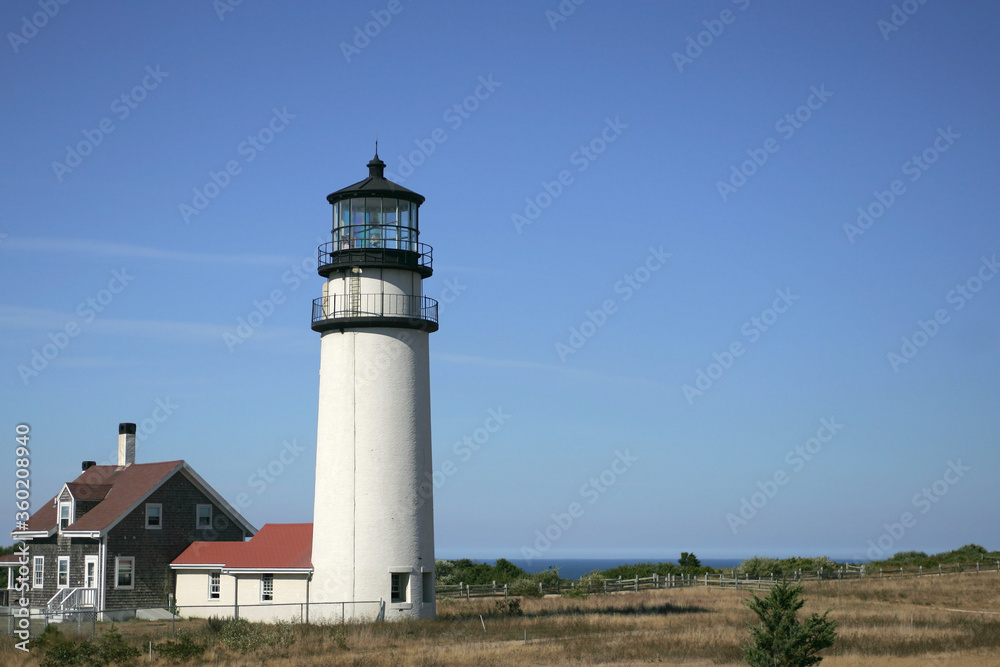 The Cape Light or Highland Light at North Truro, Massachusetts