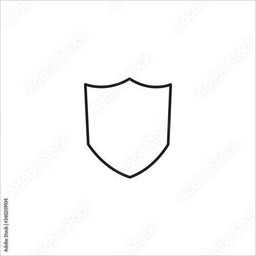 Shield line icon vector Free Download Shield line icon vector - GFXLoad