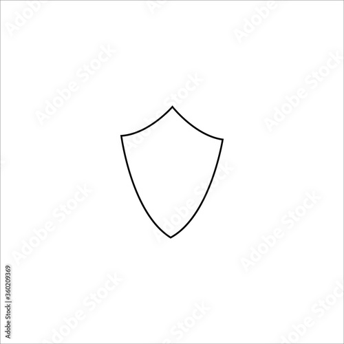 Shield line icon vector Free Download Shield line icon vector - GFXLoad