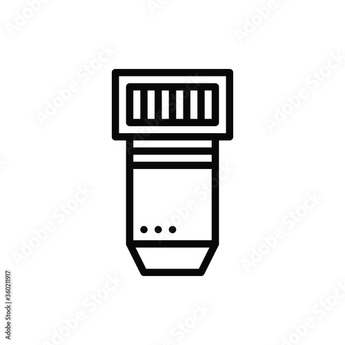 Lighting flash external icon vector logo.