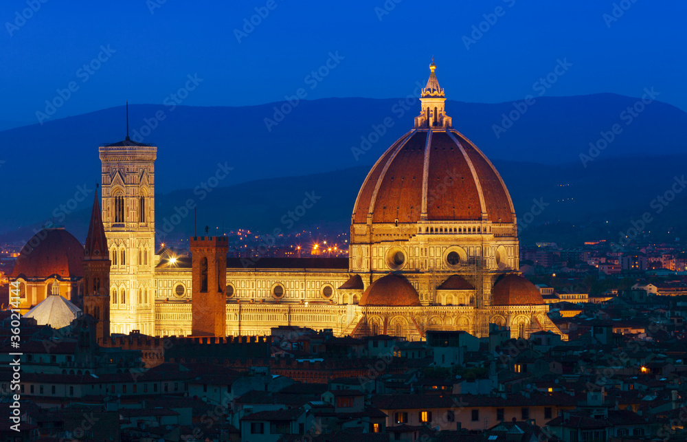 Florence at night, Italy