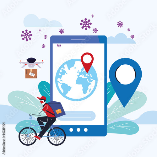 international courier with location delivery