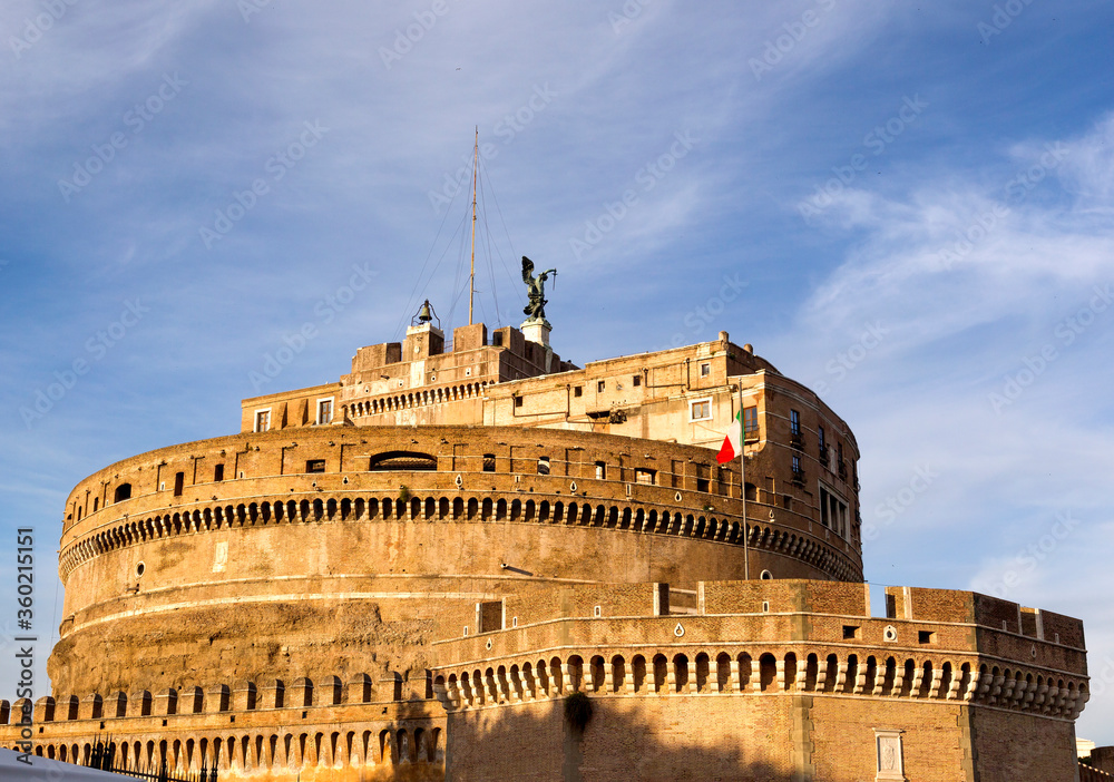 Angel fort in Rome, Italy