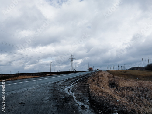 railway in the field © Sofiia Prokopenko