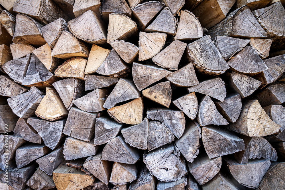 Fototapeta premium Stack of firewood