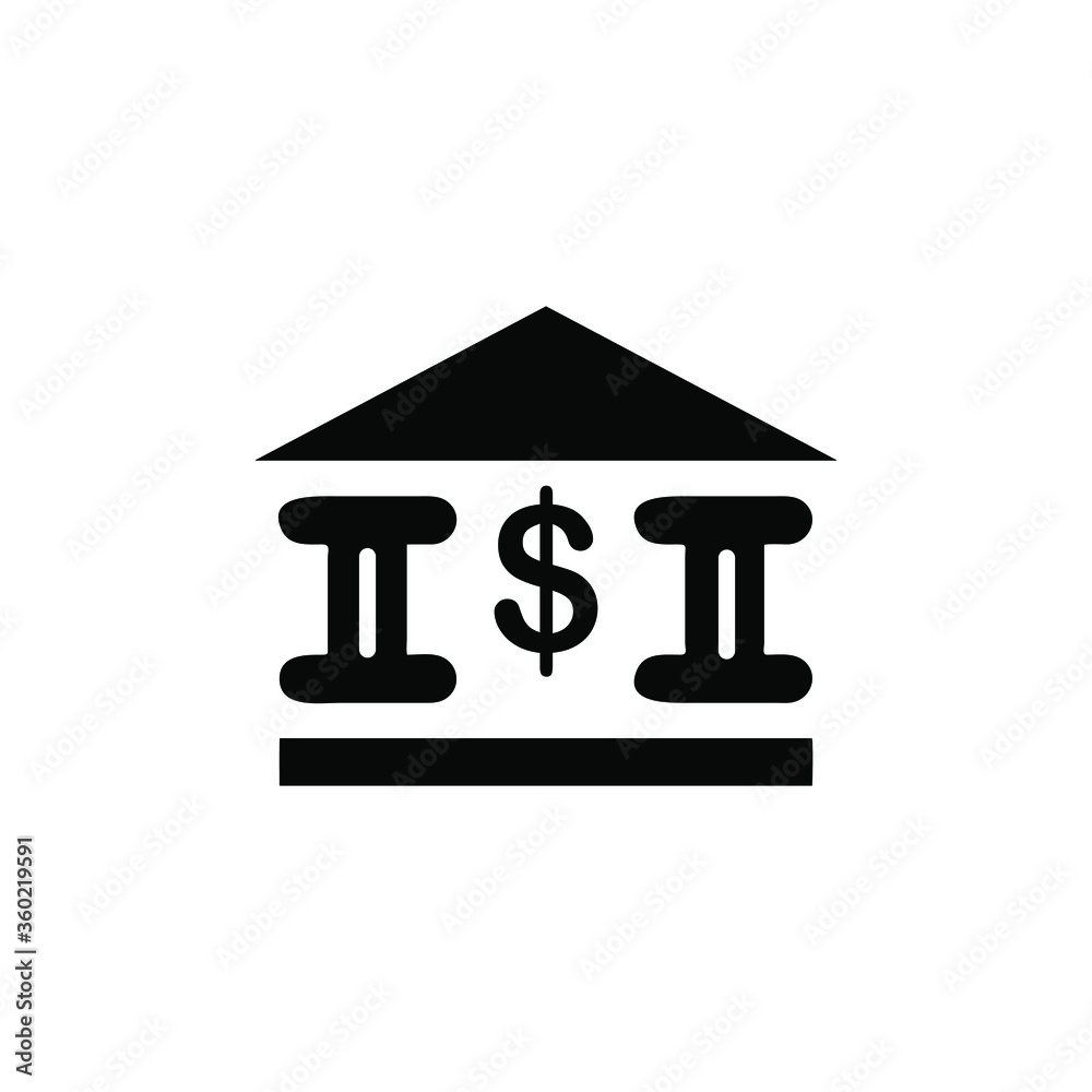 Bank building icon template Bank building icon template
