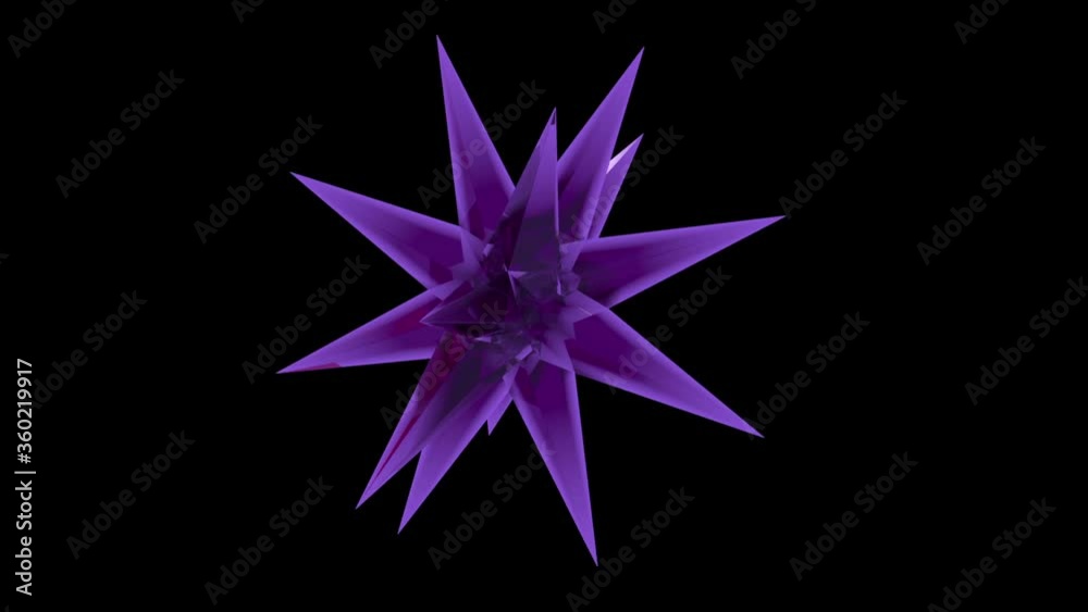 The purple colored magic crystal rotates around its axis. Video with a mask looped animation.
The purple colored magic crystal rotates around its axis. Video with a mask looped animation.