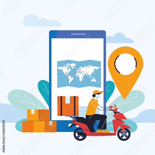 international courier with location delivery