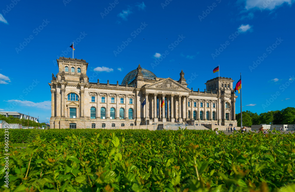 Building of the reichstag, german parliament in Berlin