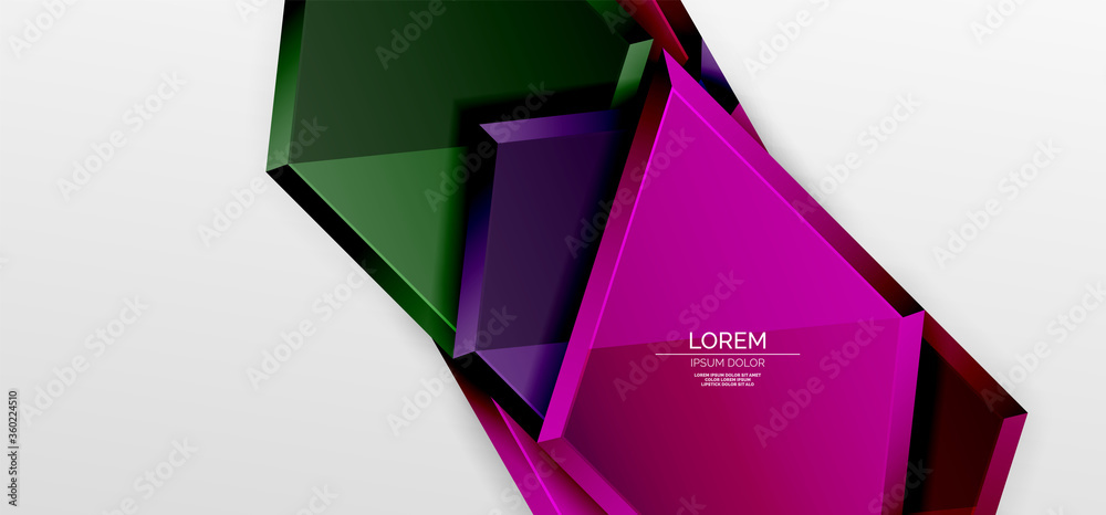 Metal glossy shiny geometric shapes with 3d effect composition. Techno futuristic vector abstract background For Wallpaper, Banner, Background, Card, Book Illustration, landing page