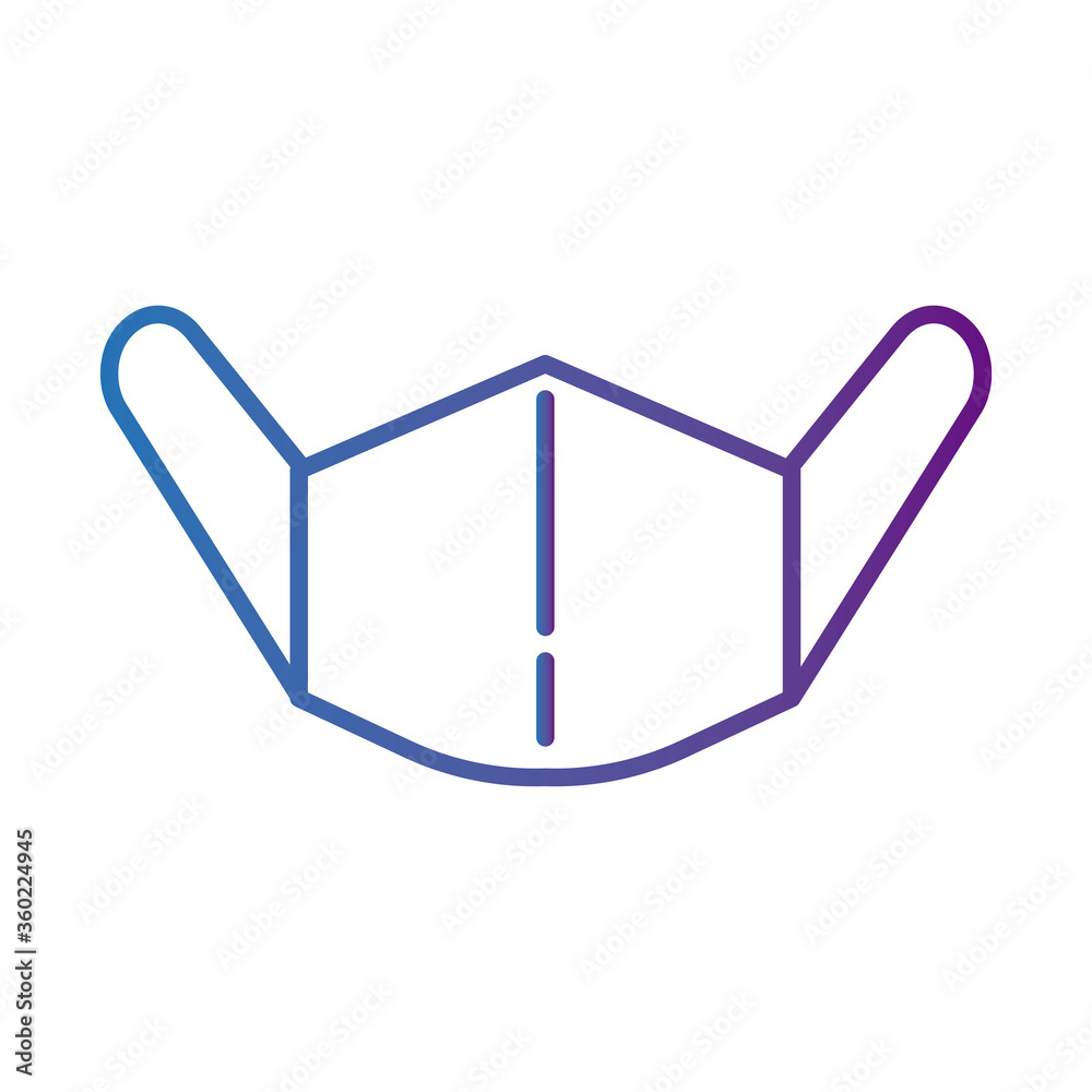 medical mask respiratory accessory line style icon medical mask respiratory accessory line style icon