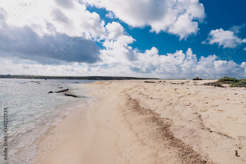 tropical panorama island of Anguilla Caribbean sea