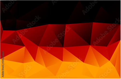 abstrakte Darstellung der Deutschlandfahne als vektor illustration