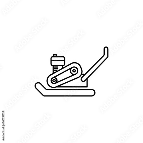 plate outline Icon. construction vector illustration on white background