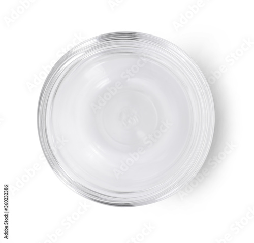 glass bowl isolated on white background