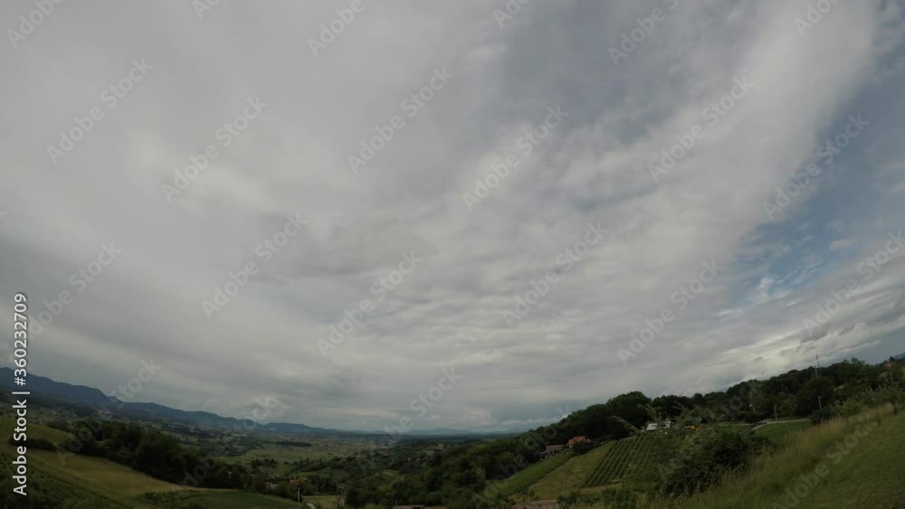 Time lapse clouds, morning, Croatia, wide angle Time lapse clouds, morning, Croatia, wide angle