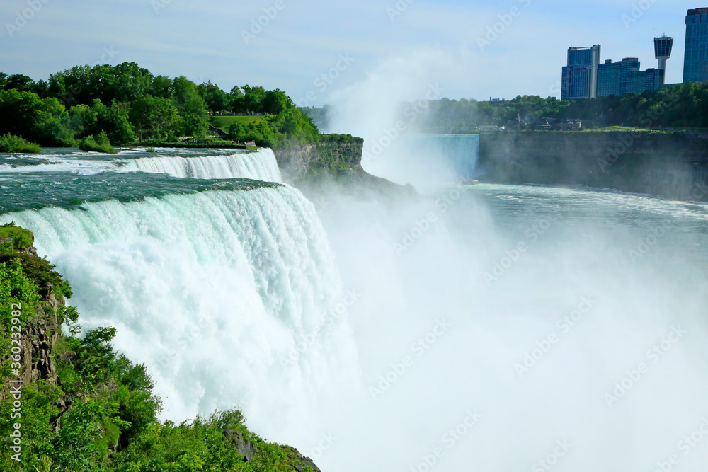 American Niagara Falls and Niagara River - New York, USA