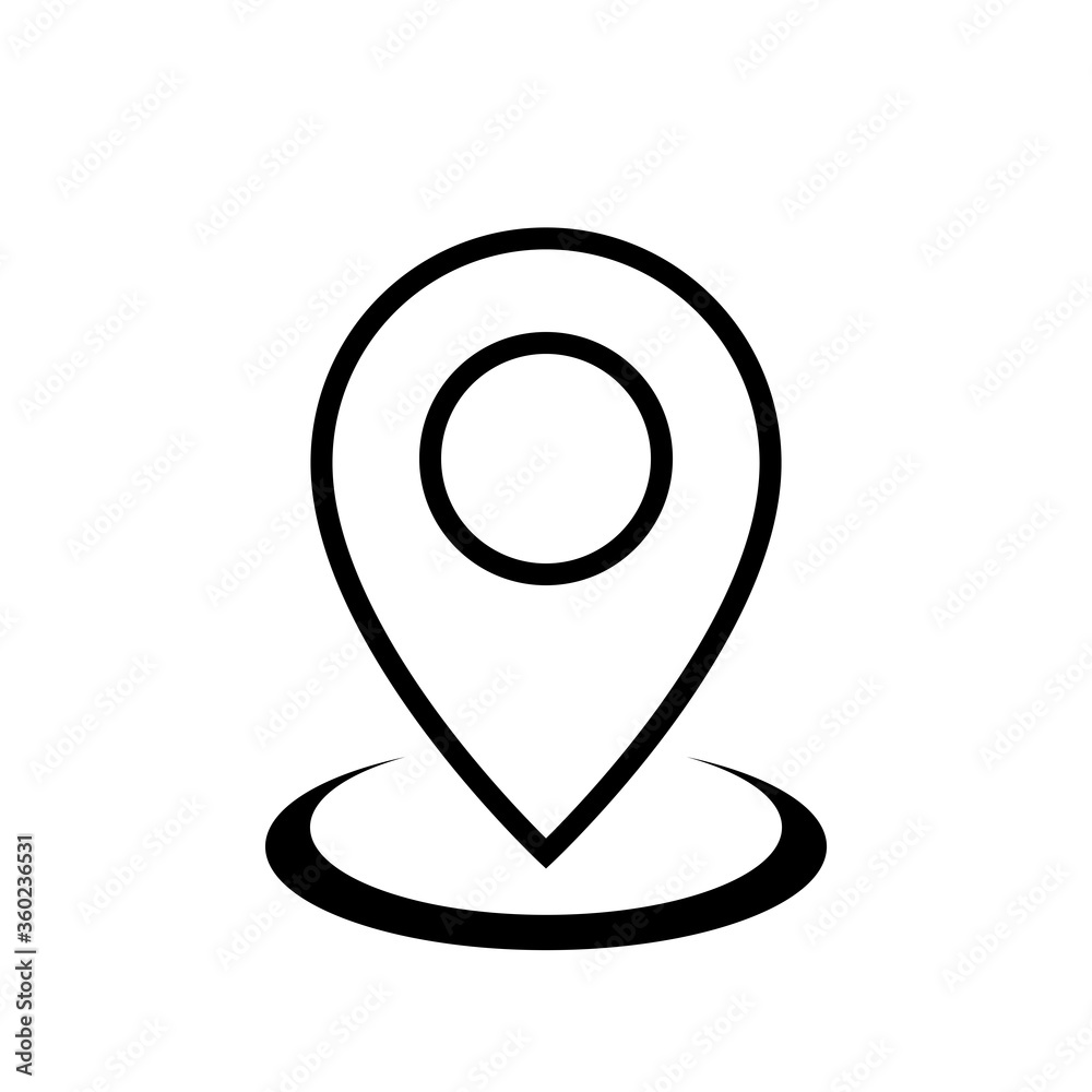 Pin Location Mark Sign Icon Vector Illustration Pin Location Mark Sign Icon Vector Illustration