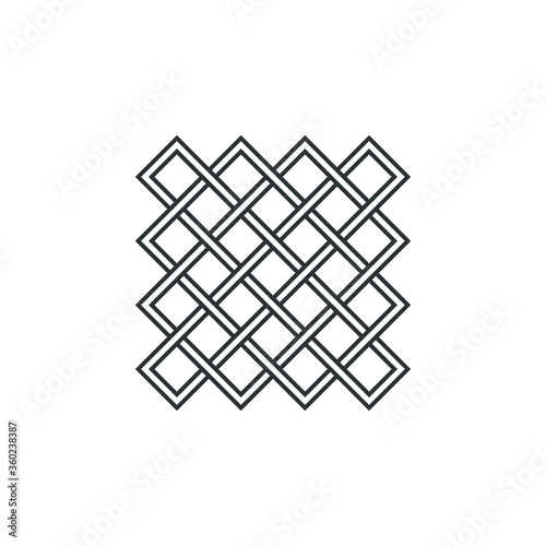 Abstract line logo illustration drawing elements