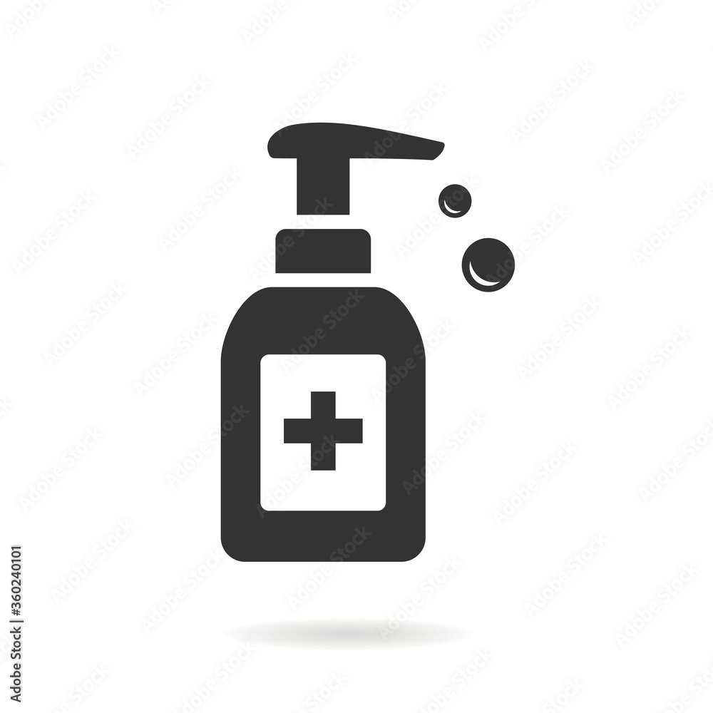 Hand sanitizer icon. Vector illustration. Hand sanitizer icon. Vector illustration.
