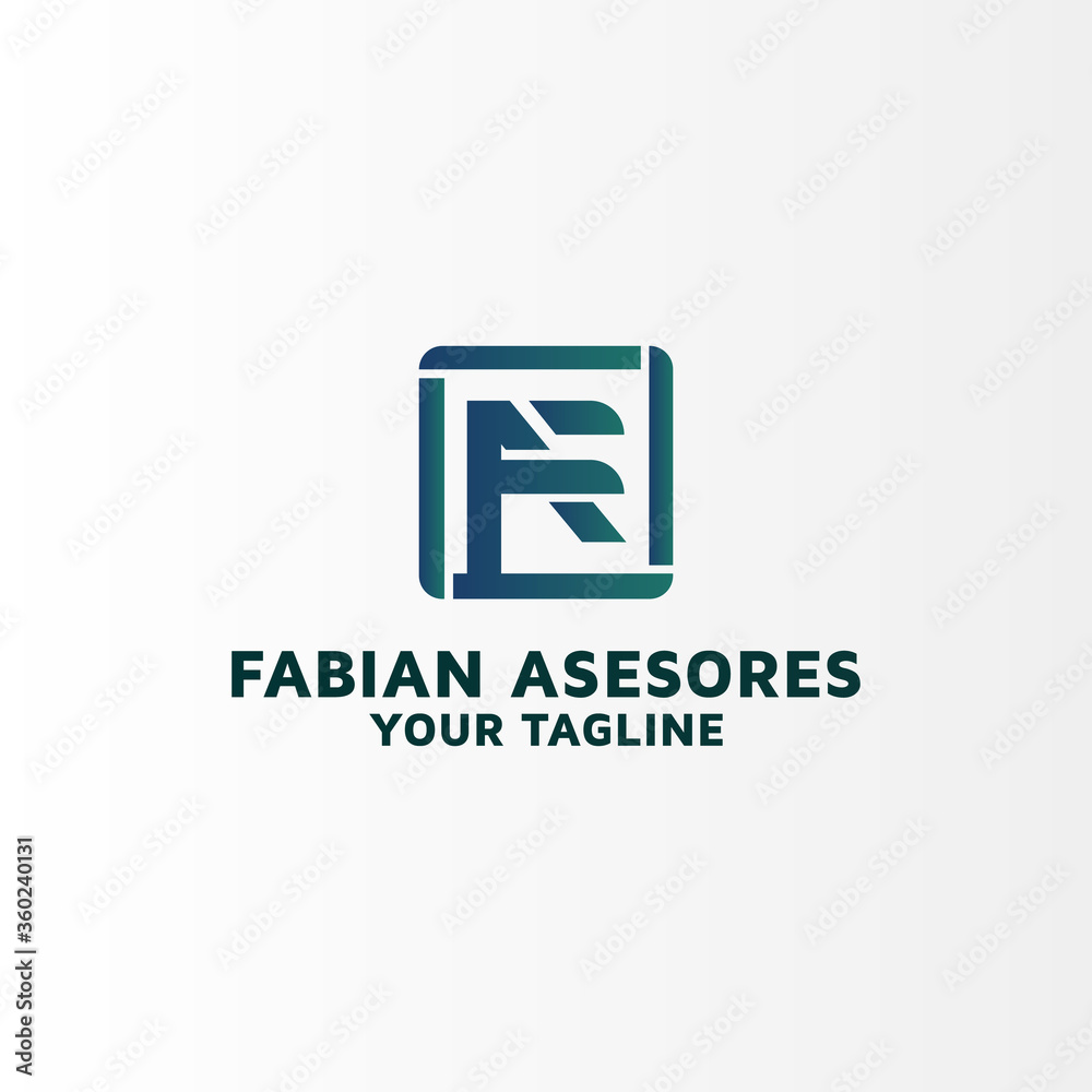 Letter FA vector logo design