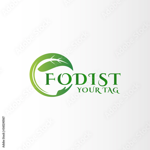 food nutrition, foodies vector logo