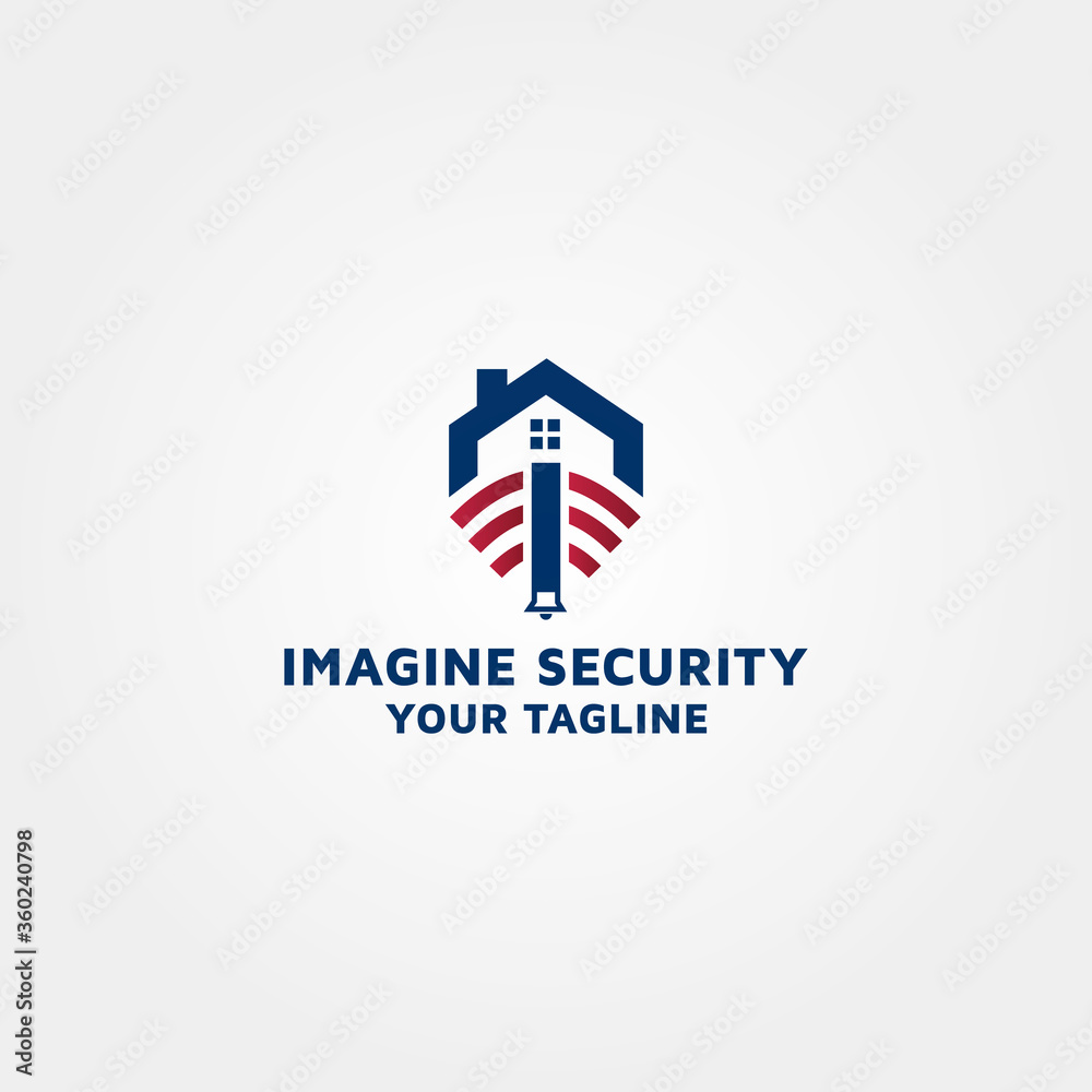 Security vector letter I logo design Security vector letter I logo design