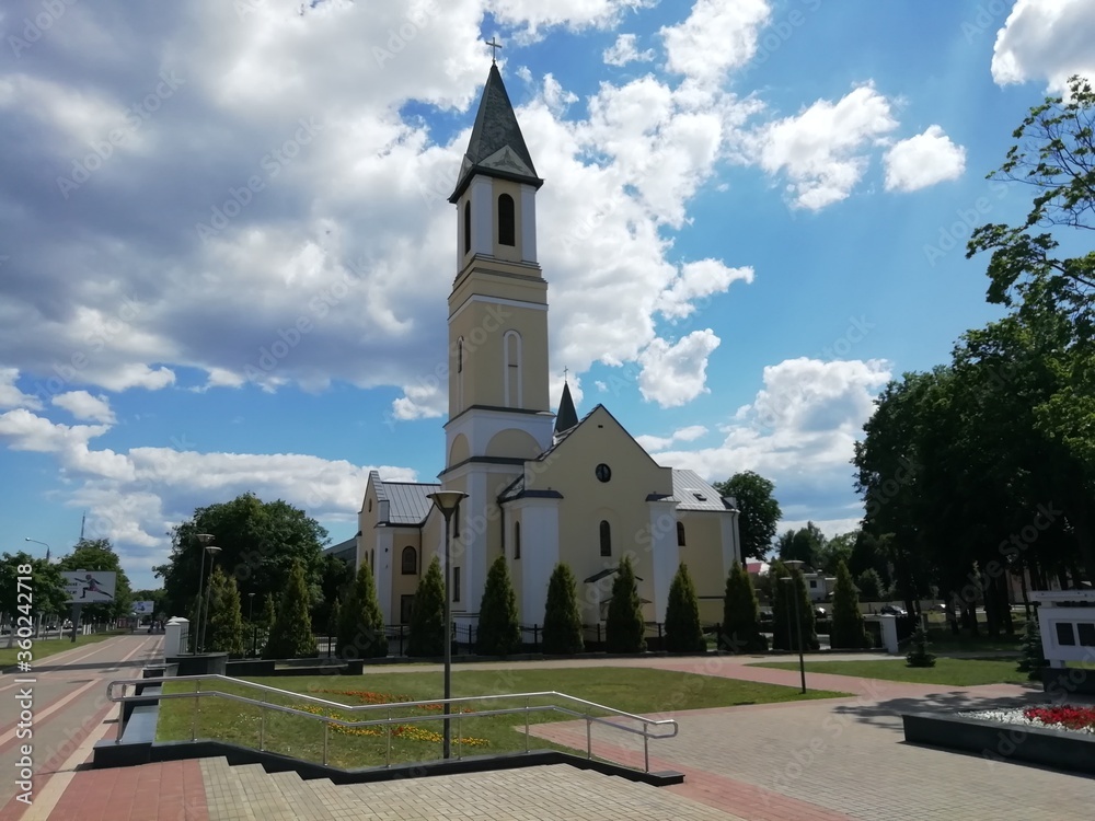 Chatolic church of the Birdh of the Virgin Mary in Gomel, Belarus