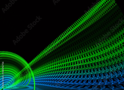 Abstract color dynamic background with lighting effect. Fractal wavy. Fractal art