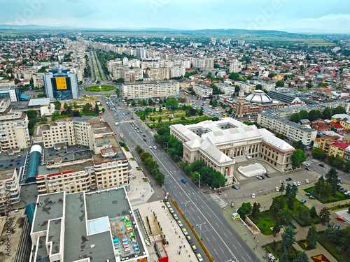 Aerial View Of Ploiesti City Romania photo