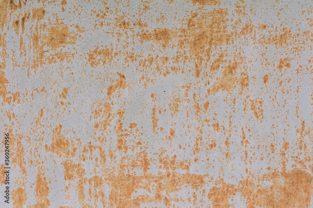 Abstract metal texture background. Old surface in rust and dirt in light color.