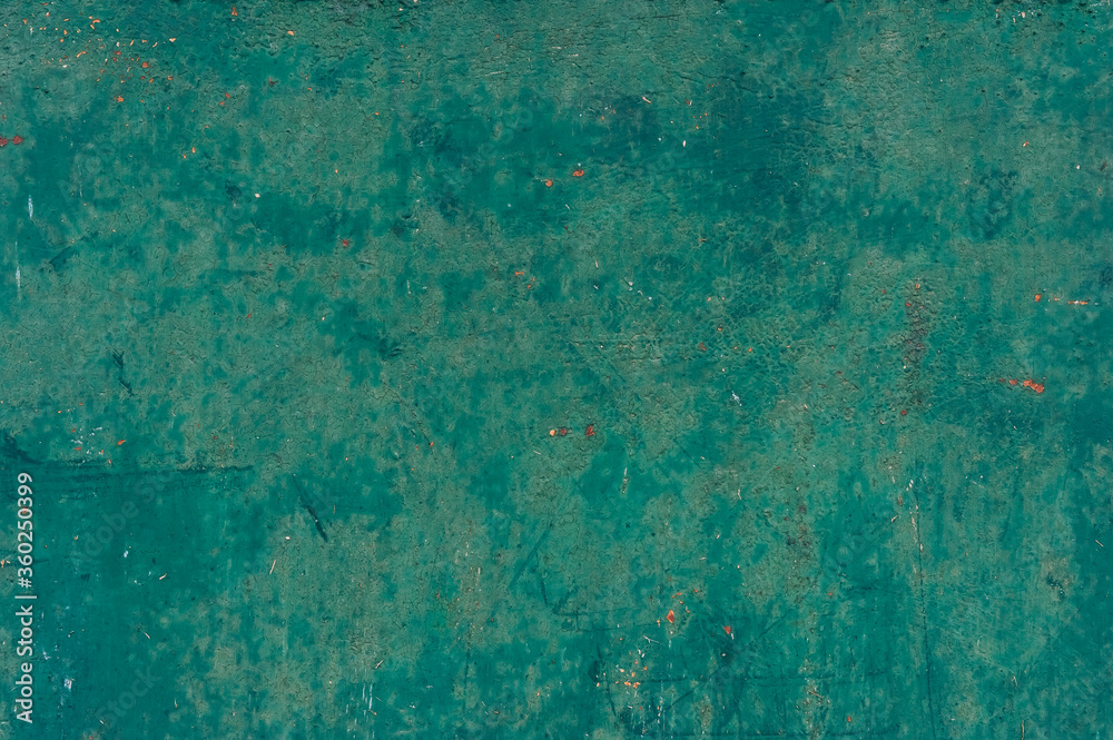Abstract metal texture background. Old surface in rust and dirt in green color.