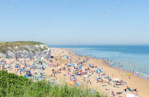 Botany Bay Beach on 25 June 2020 in the midst of the Coronavirus epidemic. Broadstairs, Kent, England photo