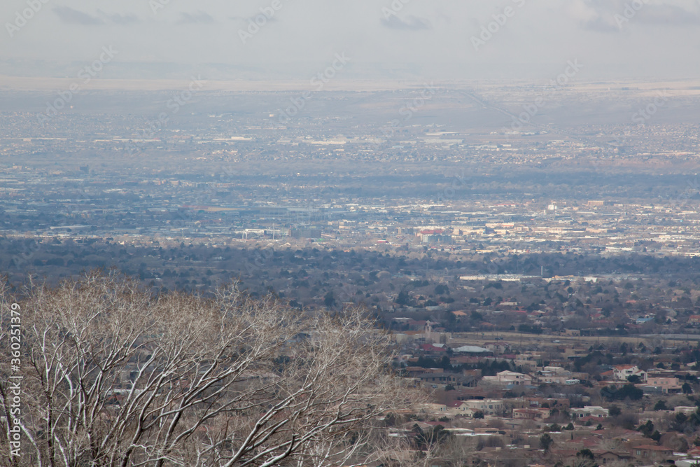 Albuquerque landscape from the mountains
