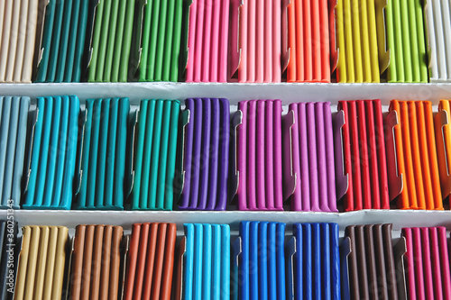 Set of multi-colored pieces of plasticine 