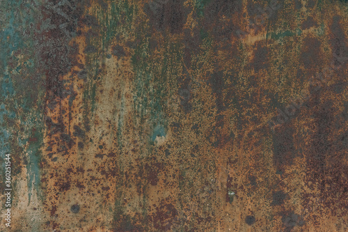 Abstract metal texture background. Old surface in rust and dirt in color.