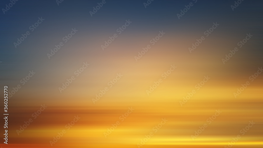 Sunset Background with Blurry Motions