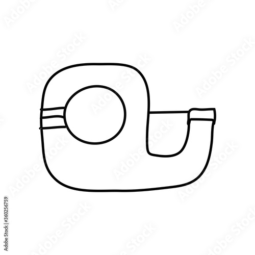 tape dispenser line style icon