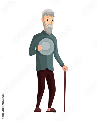 Stage of development - old grandfather. Generations man. People generations or male aging process. Male different age