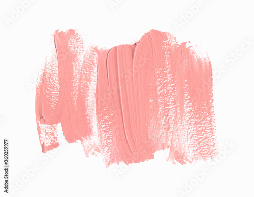 Lipstick smudge design background isolated on white background. Make-up design vector.