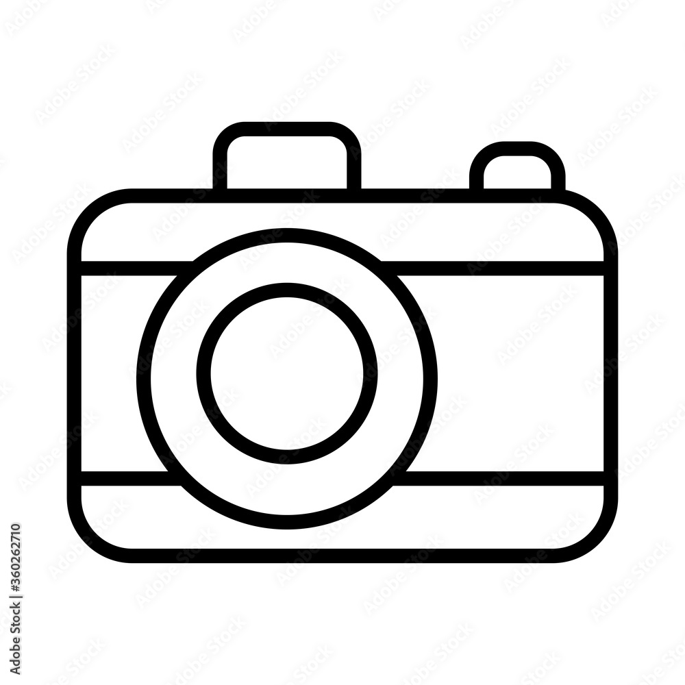 photographic camera line style icon photographic camera line style icon