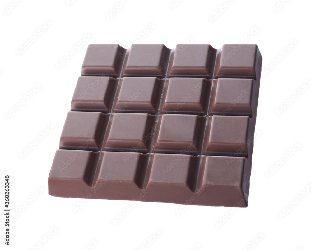Tasty milk chocolate bar isolated on white Tasty milk chocolate bar isolated on white
