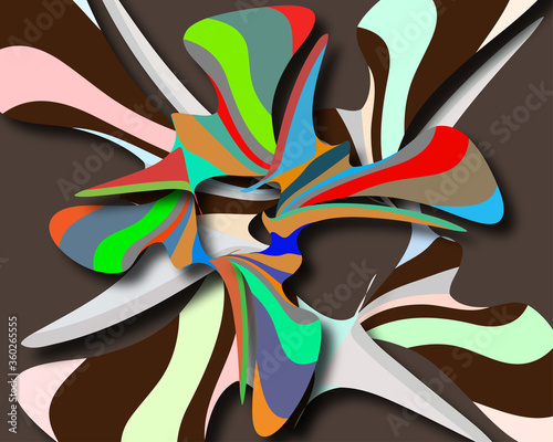 Colorful and moving vector design
curve.
