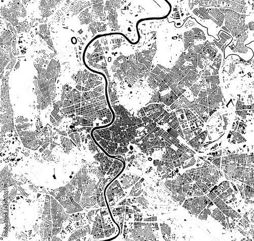 map of the city of Rome, Italy