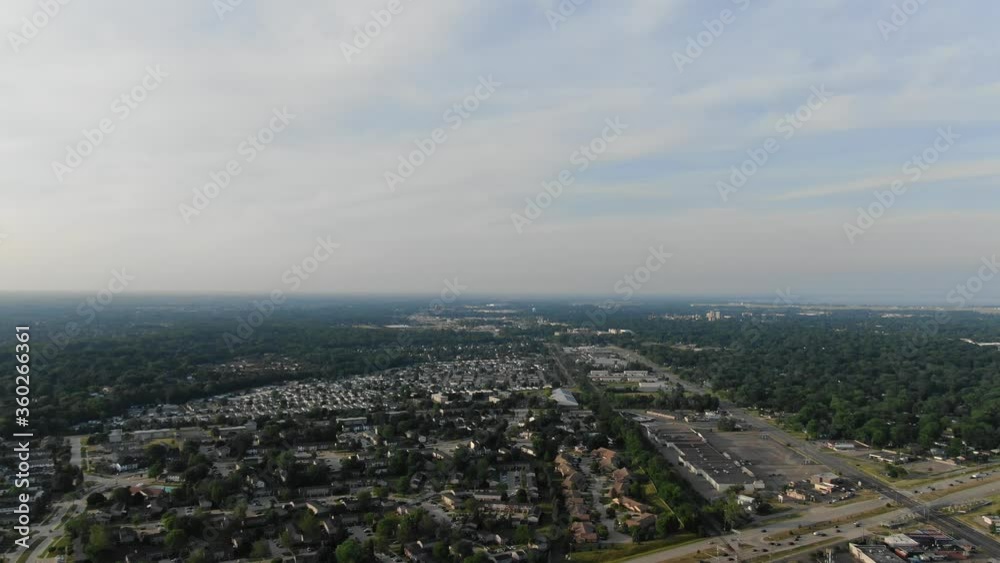 DJI Mavic flying over Clinton Township, Michigan USA on a sunny summer day DJI Mavic flying over Clinton Township, Michigan USA on a sunny summer day