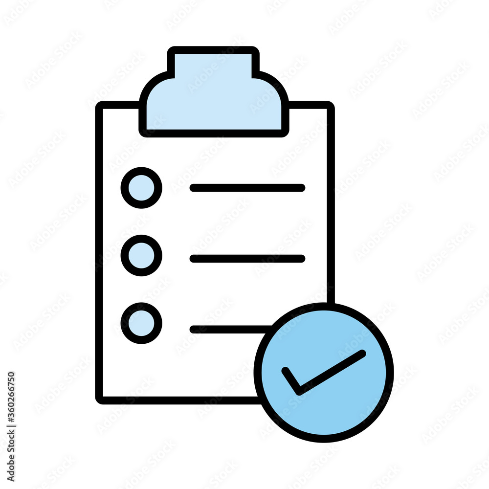 checklist clipboard line and fill style checklist clipboard line and fill style