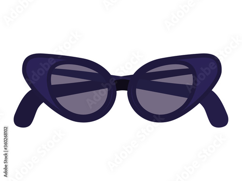 Glasses icon design, Fashion style accessory eyesight optical lens view modern sight and eye theme Vector illustration