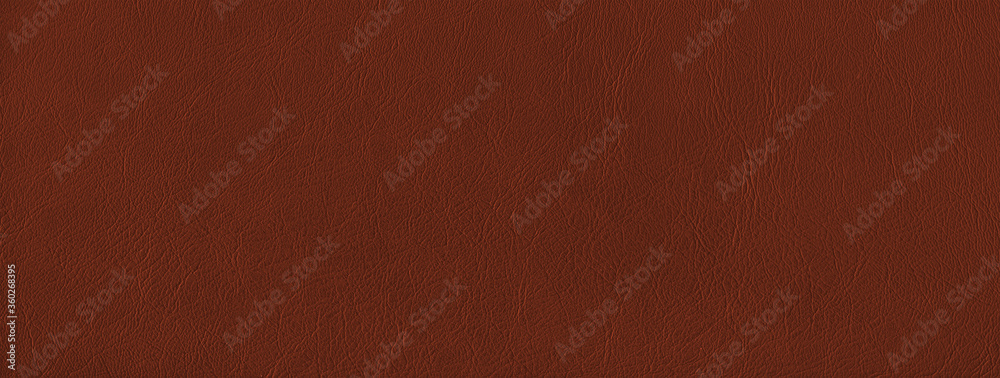 Fototapeta premium Brown leather texture banner